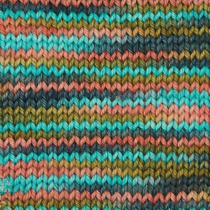 KnitPro Symfonie Fingering Weight Hand Dyed Variegated Yarn Skein | Extra Fine Merino Wool & Polyamide Blend for Knitting & Crocheting, Oeko-TEX Certified 400m, 100g | Terra Spring Blush