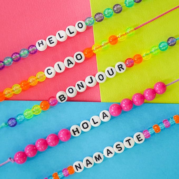 Just My Style DIY Bracelet Making Kit with 2000+ Beads, Storage Case & Instructions