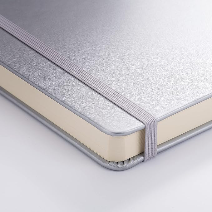 Tarrence T9314-042M 405843 Art Creation Sketchbook, Drawing Notebook, 5.1 x 8.3 inches (13 x 21 cm), Shiny Silver, Thickness 5.9 oz/yd², Fine, Acid Free Paper, 80 Sheets Bound