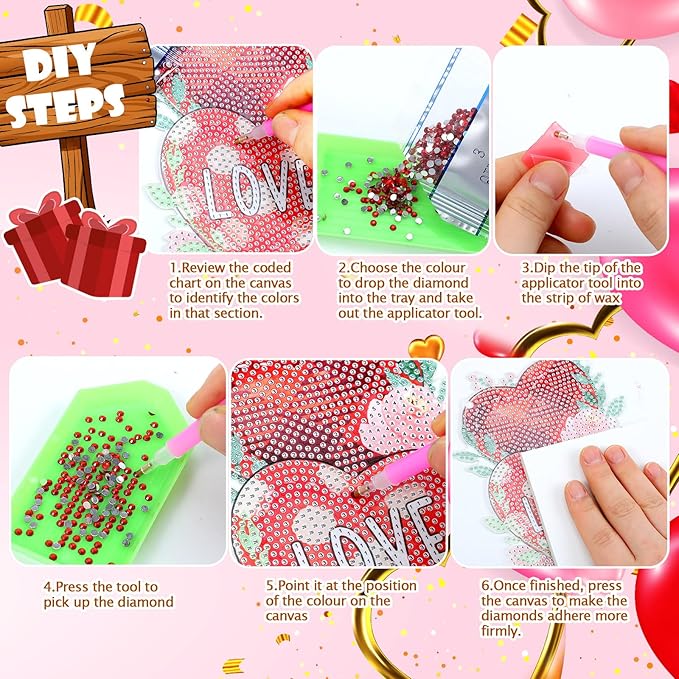 Cinnvoice 12 Pcs Seasonal Diamond Art Wreath Kits Holiday 5d DIY Diamond Art Hanging Signs Winter Spring Ornaments for Wall Door Decoration(Vertical)