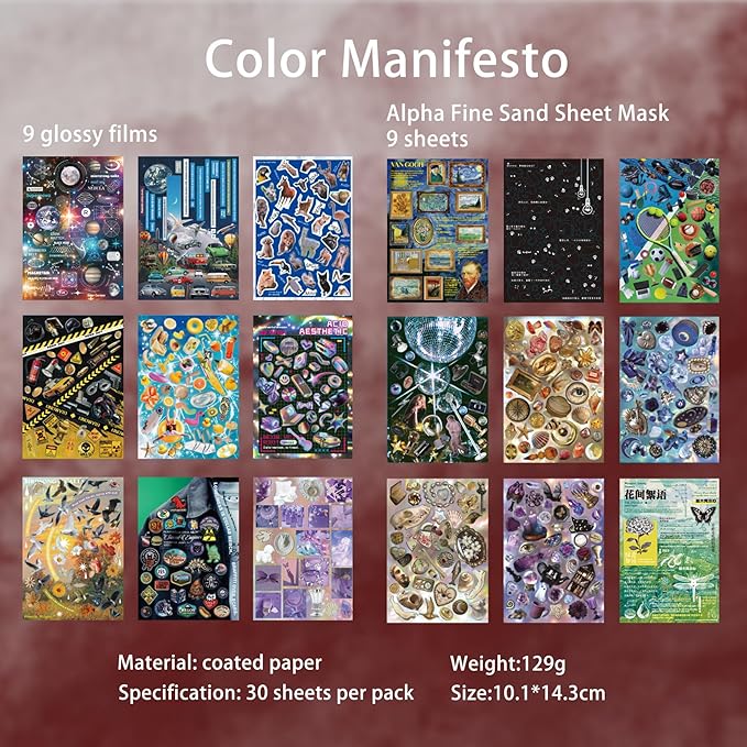 800+ Pcs Y2K Vintage Sticker Book - 30 Sheets Retro Cut-Out Stickers for Junk Journals & Scrapbooking | Ephemera Pack, Journaling Supplies, Craft Embellishments