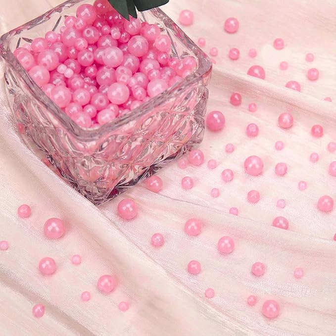 80PCs 10mm Light Pink Jade Glass Beads Bulk, Round Smooth Hole Glass Crystal Beads for Jewelry Making, DIY Bracelets, Necklaces, Bag Charms, Keychains and Craft Projects