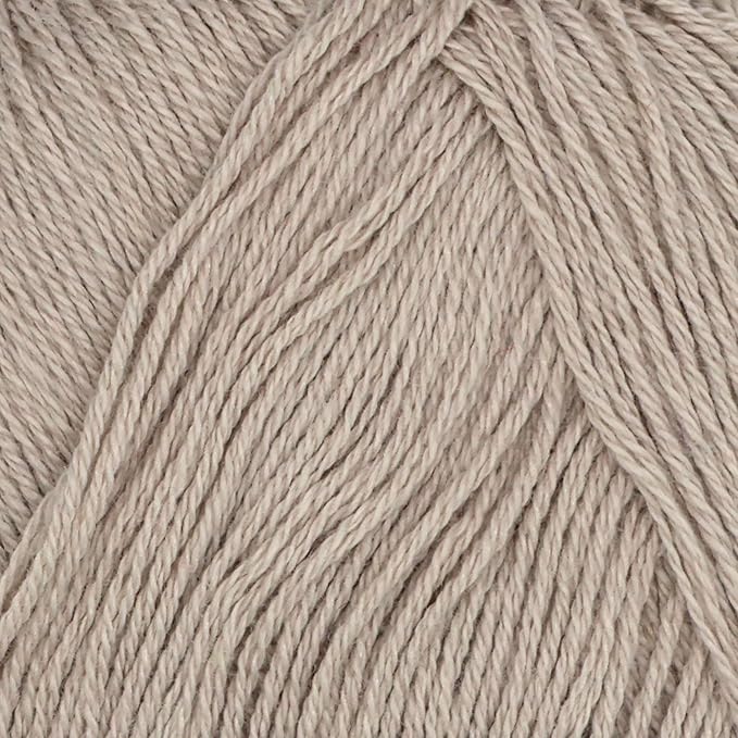 JubileeYarn Baby Soft Bamboo Cotton Yarn - 50g/Skein - Sand Cliff Brown - 4 Skeins