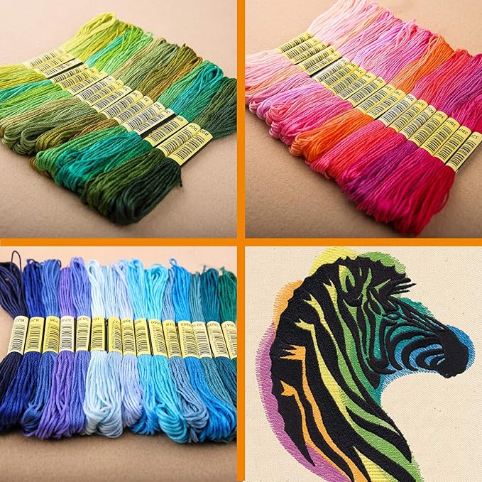 lovimag embroidery thread floss 250 colors skeins friendship bracelet string making bracelets cross stitch kit supplies thin yarn sewing patterns cotton strings crochet braces wrap rainbow crafts