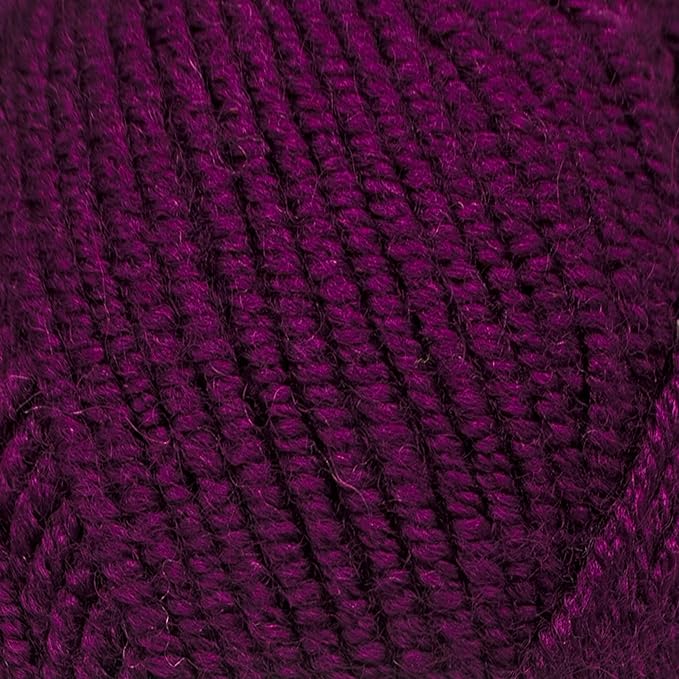 Estako Star-Worsted Yarn - 75% Acrylic 25% Wool - Soft Medium Weight #4-100g (3.52oz) - 170m (186yds) - Crochet & Knitting Yarn (40609 - Aubergine)