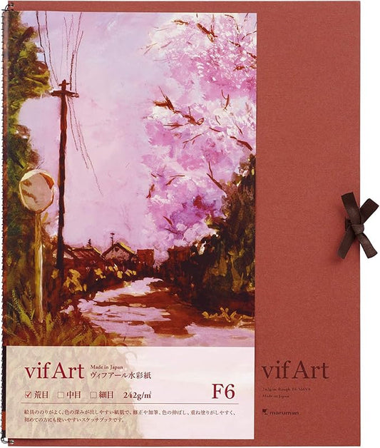Maruman S16VA Sketchbook Vifar Watercolor Paper F6 Rough
