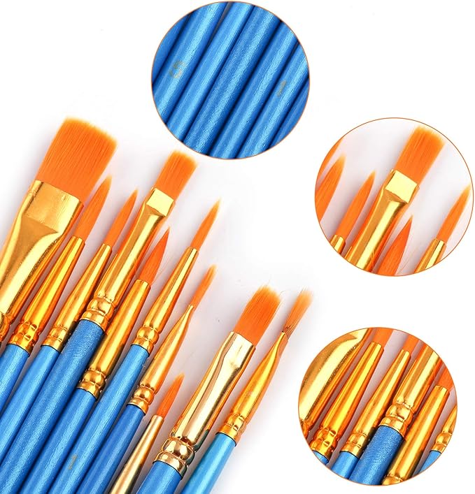 AROIC Watercolor Paint Set, 36-Color Watercolor Paint with 10 Brushes, Non-Toxic Washable Watercolors for Adults, Art Supplies for Painting, Drawing, DIY Crafts, School, Classroom, Artist Use for Age 12+