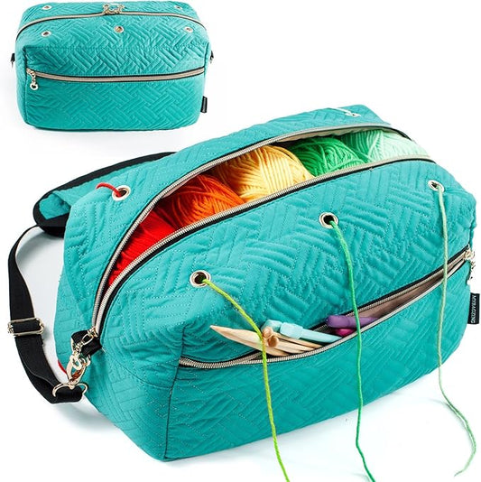 Crochet Bag Organizer - Knitting & Crocheting Yarn Storage - Yarn Holder for Accessories, Gifts