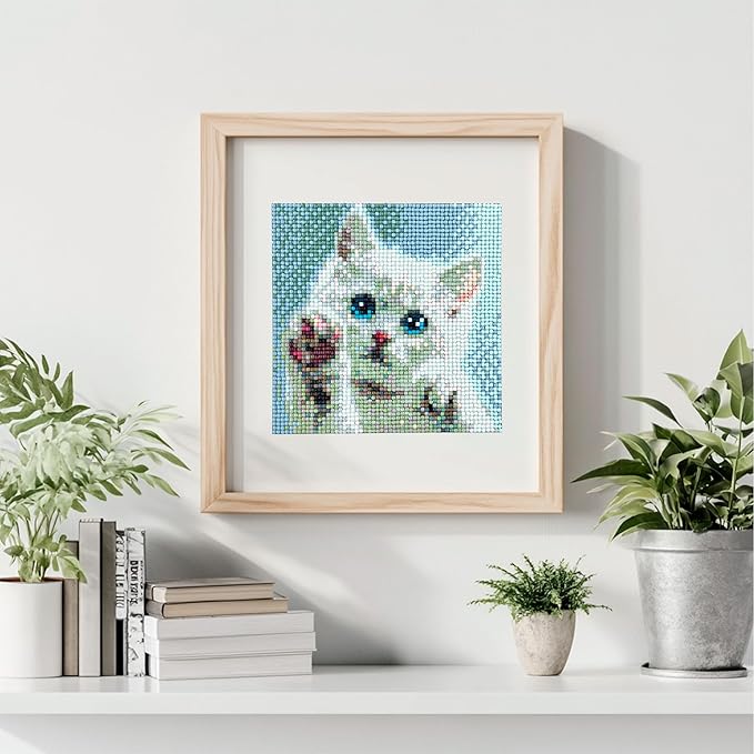 LuwoArte 6 Pack Diamond Painting Kits for Adults – Cute Cats-Themed Diamond Art Kits – DIY Full Drill Paint Gem Art for Adults – Brilliant 5D Diamond Painting Kit – Relaxing Craft for Home Wall Décor