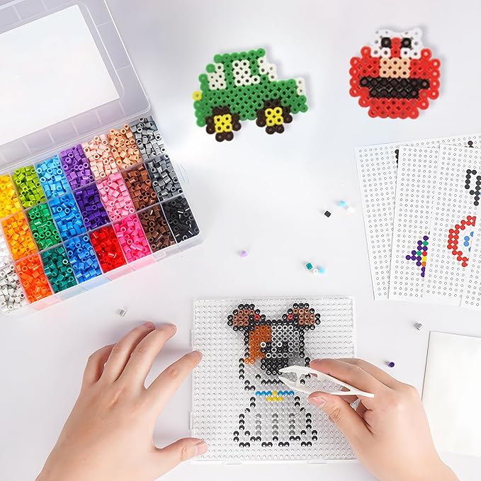 artkal fuse beads 24 colors 4800 melty beads compatible perler and hama
