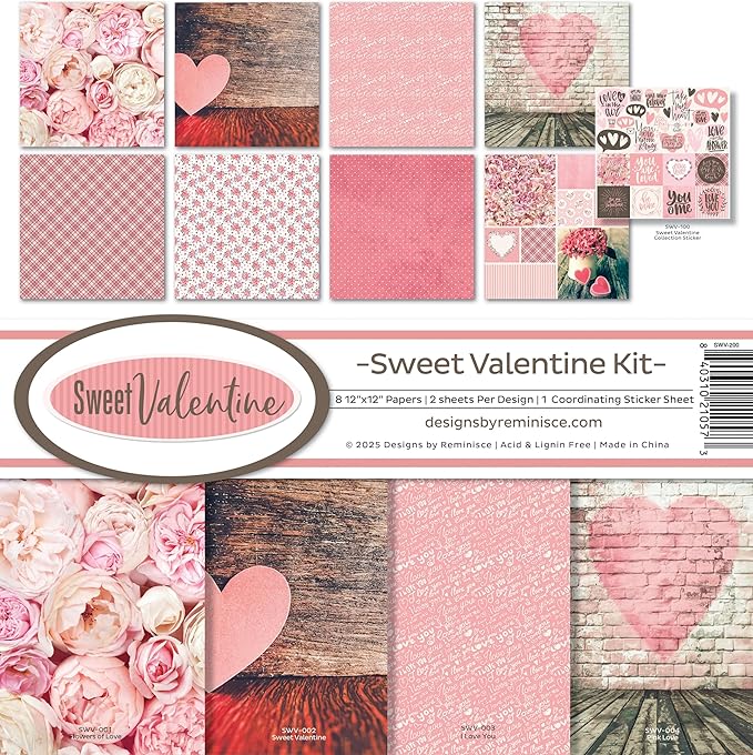Reminisce Sweet Valentine Scrapbook Collection KIT