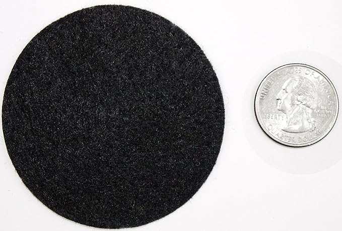 Playfully Ever After Black & White Craft Felt Circles (2.5 Inch - 48pc)