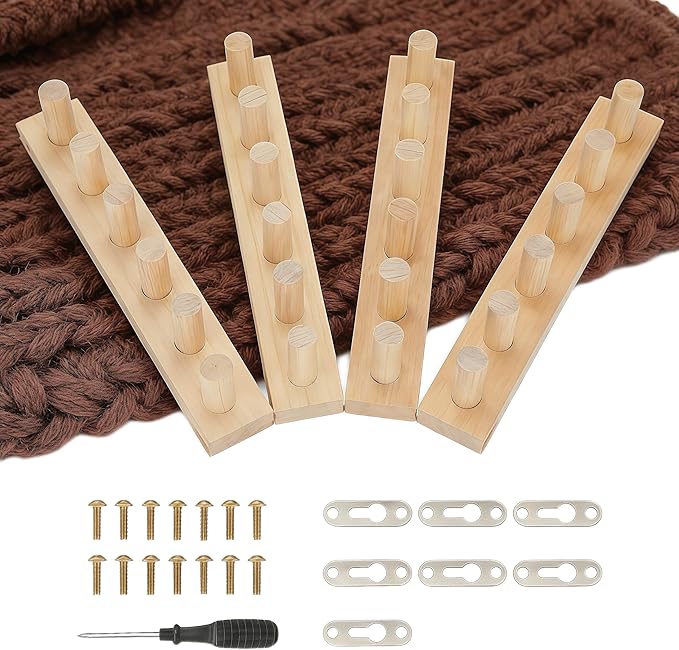 48" Chunky Blanket Loom, Chunky Knitting Blanket Loom Adjustable for Beginners, No Needles Required for Throw Blankets, Scarves & Home Decor Gifts