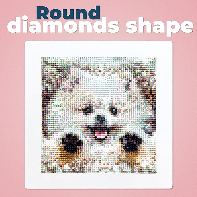 LuwoArte 6 Pack Diamond Painting Kits for Adults – Cute Dogs-Themed Diamond Art Kits – DIY Full Drill Paint Gem Art for Adults – Brilliant 5D Diamond Painting Kit – Relaxing Craft for Home Wall Décor