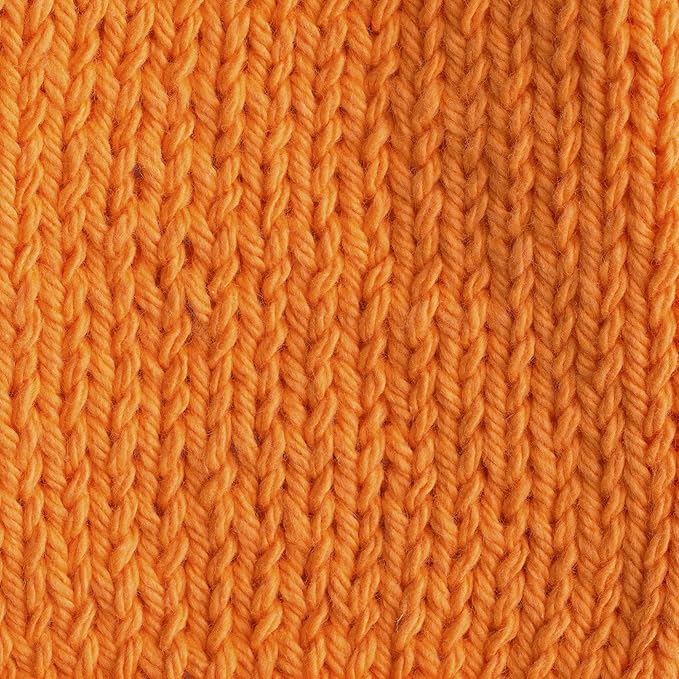 Lily 10200101628 Sugar 'N Cream The Original Solid Yarn, 2.5oz, Medium 4 Gauge, 100% Cotton - Hot Orange - Machine Wash & Dry