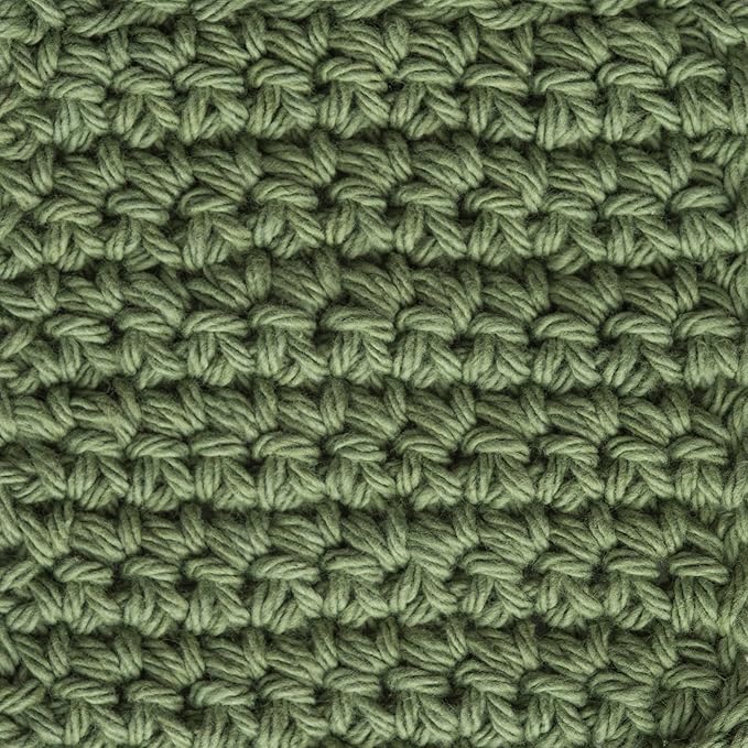 Lily Sugar 'N Cream The Original Solid Yarn, 2.5oz, Medium 4 Gauge, 100% Cotton - Sage Green - Machine Wash & Dry