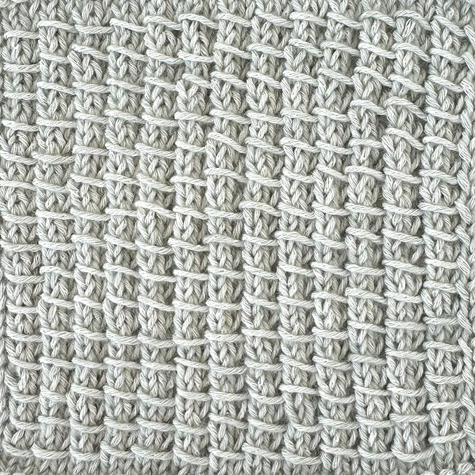 Cotton to The Core Cotton Yarn for Crocheting, 6-Pack (852 Yds / 300G), Free Patterns, Beginners Friendly - Soft Baby Yarn for Knitting - 3 DK Light Worsted Weight - Tin Grey