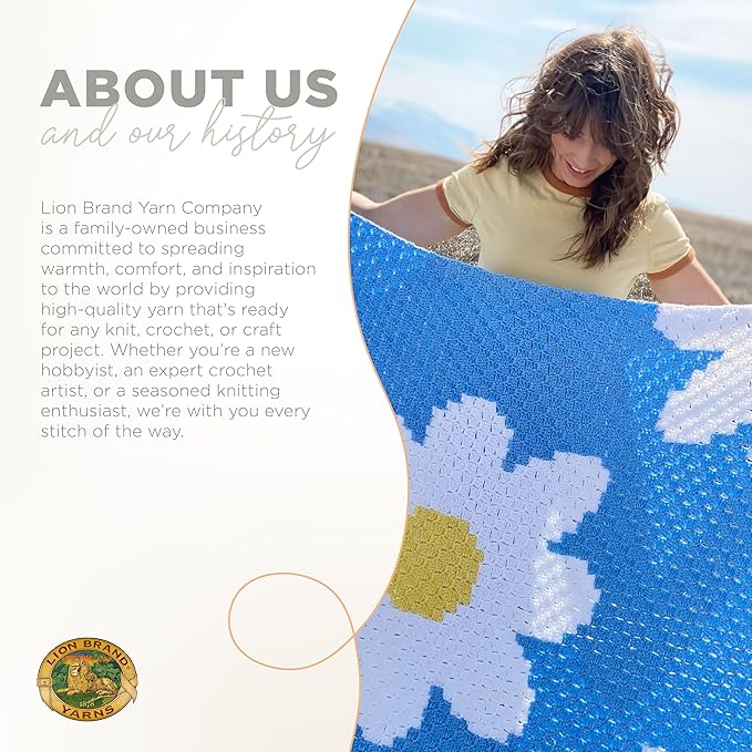 Lion Brand Yarn Basic Stitch Anti-Pilling Yarn for Crocheting, Knitting, and Crafts, Beige Heather, 1 Pack