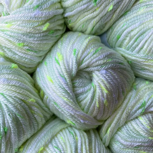 Tweed Twinkles Soft Baby Yarn for Crocheting, 8-Pack (696Yds / 400G), Free Patterns - Acrylic Baby Blanket Knitting Yarn with Flecks - Size 3 DK Light Worsted Weight - Mint Green
