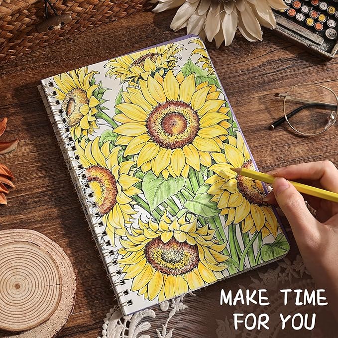 VYRANA Women's Coloring Book 30 Pages Flower Pattern Coloring Books for Adults to Relax and Relieve Anxiety, Gift for Mother's Day, Birthdays, Christmas, Anniversaries