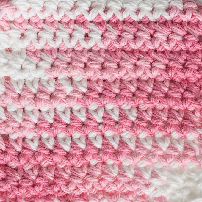 Lily Sugar'n Cream 100% Cotton Yarn 6-Pack Bundle with Bella's Crafts Stitch Markers (Ombre Mix 3)