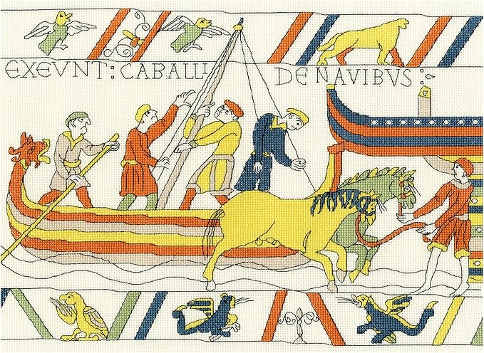 Bothy Threads Bayeux Tapestry: The Normans' Landing Cross Stitch Kit