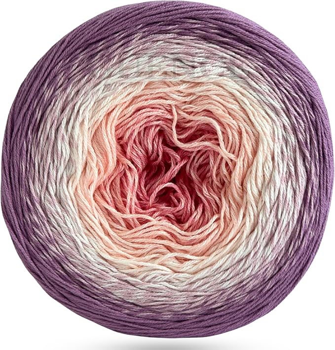 YarnArt Flowers – Gradient Cotton Acrylic Blend, 250g (8.8 oz), 1094 yds, Lightweight Sport Yarn for Crochet, Knitting, Shawls, Summer Projects (305)