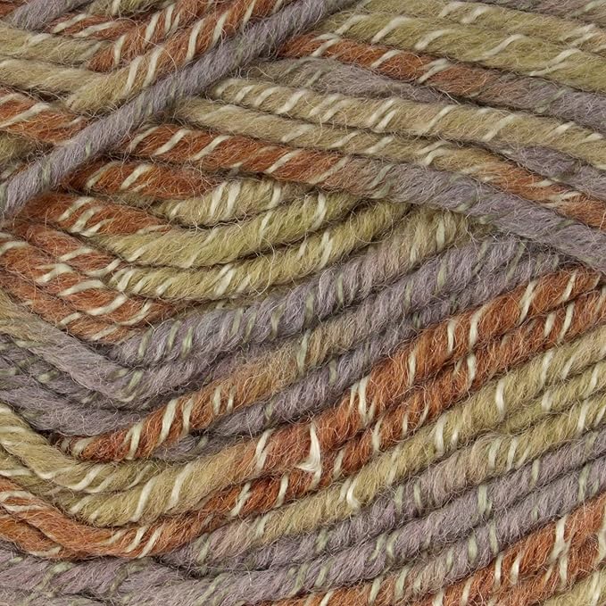 JubileeYarn Chunky Melody Yarn - 100g/Skein Bulky Wool Blend - Lodge Forest - 4 Skeins