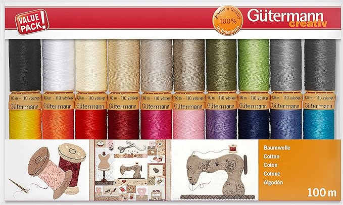 Gutermann Thread Set, Multi-Colour, 100 m