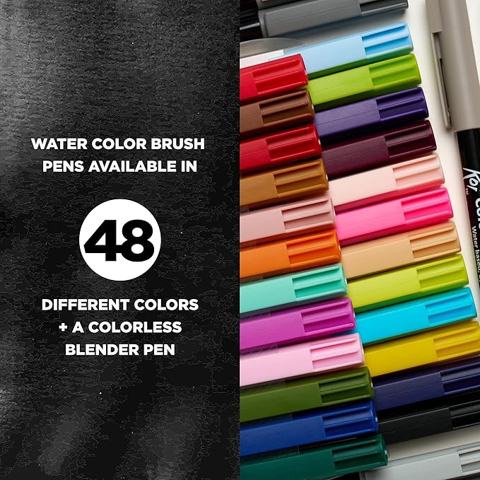SAKURA XBR-12SA 12-Piece Koi Assorted Coloring Brush Pen Set