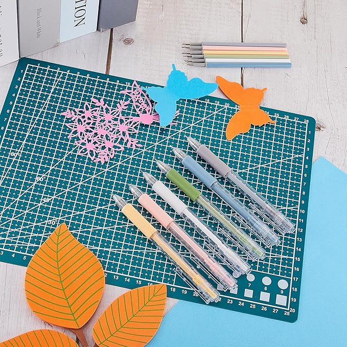 12 Pieces Art Cutting Tools Knife Pen Craft Paper Cutter Pen Carving Tools for DIY Kit Scrapbooking Drawing and Crafting Utility Precision Paper Cutting Tool