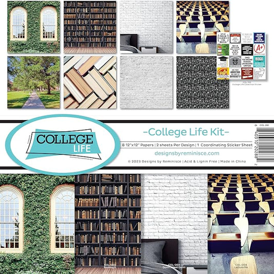 Reminisce College Life Scrapbook Collection Kit