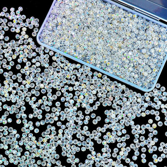 laopottbeads 1200pcs 4mm crystal glass beads for jewelry making beads for bracelets necklace pendants making supplies(white ab color)