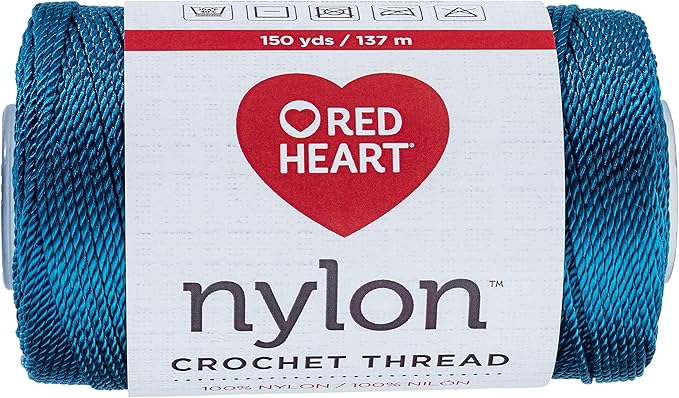 Red Heart Crochet Thread Teal 1 Pack of Crochet - Nylon - Size 18-150 Yards - Knitting/Crochet