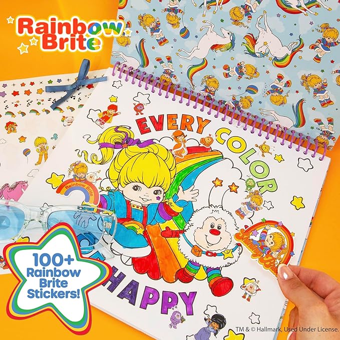 Rainbow Brite Sketchbook 20 Pages & 100+ Stickers
