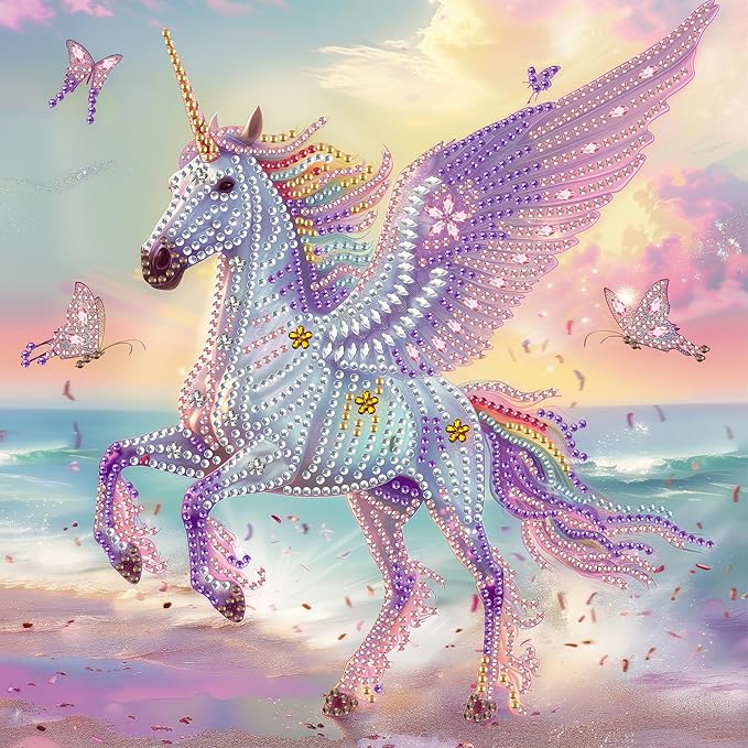 SKRYUIE DIY Diamond Art Kits for Adults Horse Special Shape - 5D Diamond Painting Kits for Adults Animal - Crystal Embroidery Cross Stitch - Craft for Wall & Office Decor 12 x 12 Inch c7
