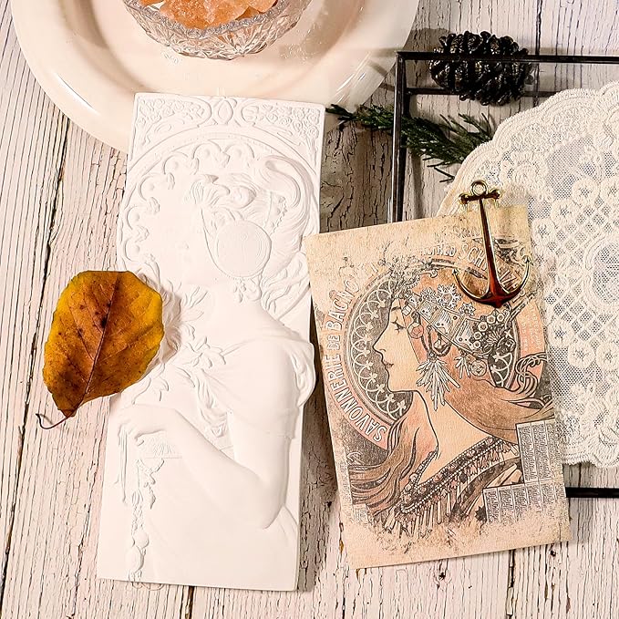 CATaireen Vintage Junk-Journal Mixed Paper Scrapbooking Embellishments Set Retro Journaling Decoupage Stickers Textured Packaging Decorative Cards Tags Kit (Old Lady)