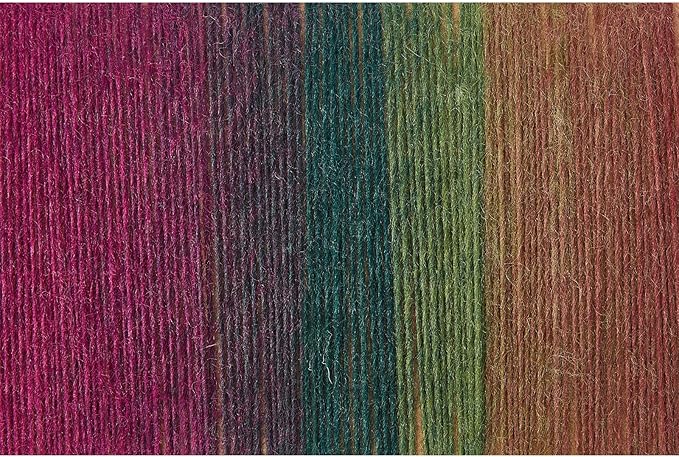 NICEEC 2 Skeins Rainbow Soft Yarn 100% Wool Gradient Multi Color Yarn for Crocheting Knit Total Length 180m×2(196yds×2,50g×2)-20#