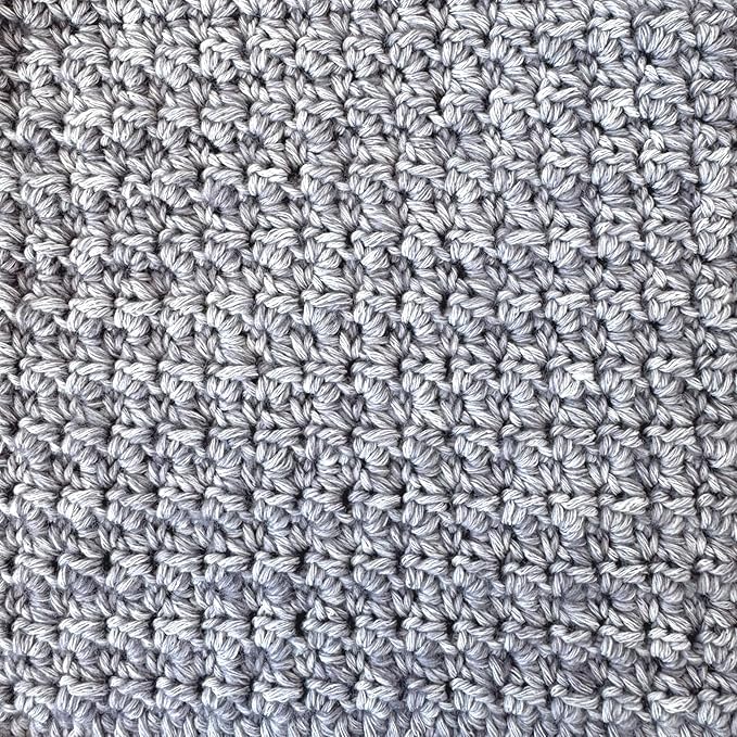 Cotton to The Core Cotton Yarn for Crocheting, 6-Pack (852 Yds / 300G), Free Patterns, Beginners Friendly - Soft Baby Yarn for Knitting - 3 DK Light Worsted Weight - Dolphin Grey