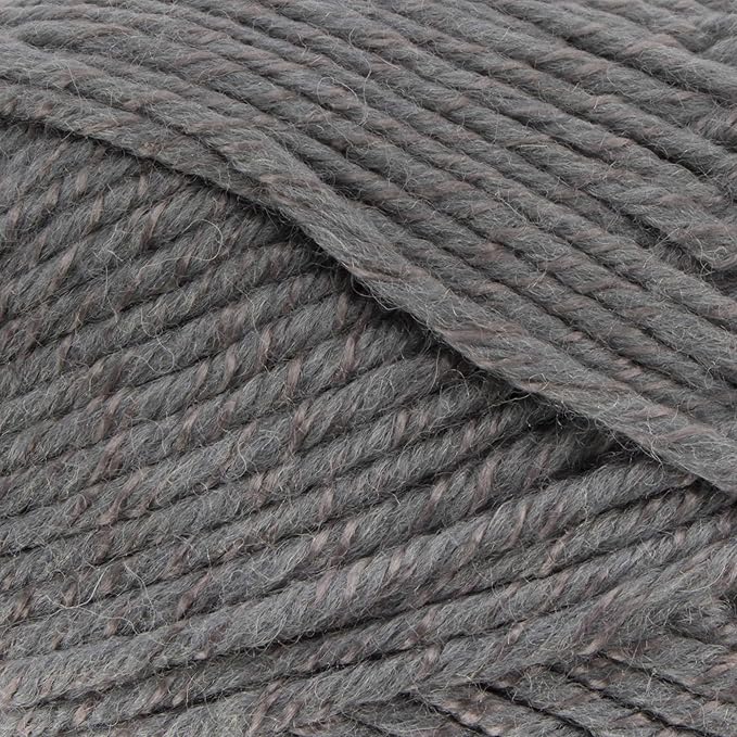 JubileeYarn Chunky Melody Yarn - 100g/Skein Bulky Wool Blend - Charcoal - 4 Skeins