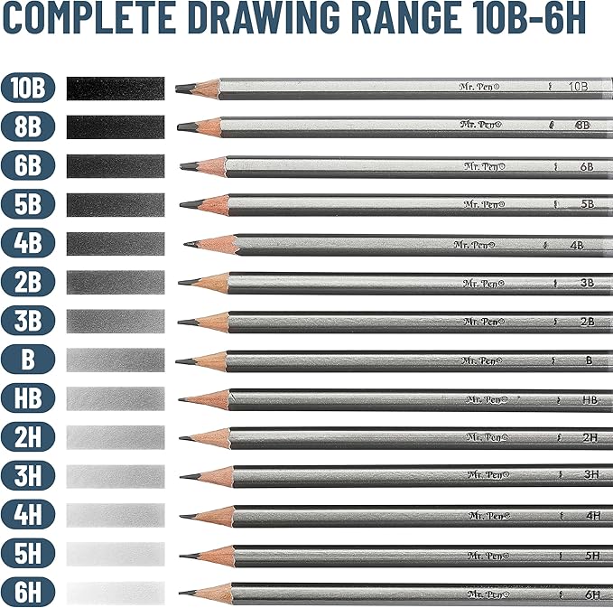 Mr. Pen- Sketch Pencils for Drawing, 14 Pack, Graphite Pencils for Drawing Pencils