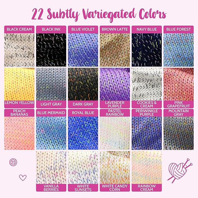 GentleBliss Soft Baby Yarn for Crocheting, 4 Skeins, 880Yds/400G, Free Patterns - Acrylic Baby Blanket Yarn for Knitting - Light Worsted 3 DK Weight - Lavender Purple