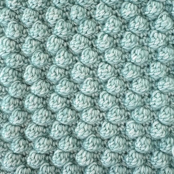 Cotton to The Core Cotton Yarn for Crocheting, 6-Pack (852 Yds / 300G), Free Patterns, Beginners Friendly - Soft Baby Yarn for Knitting - 3 DK Light Worsted Weight - Teal Blue
