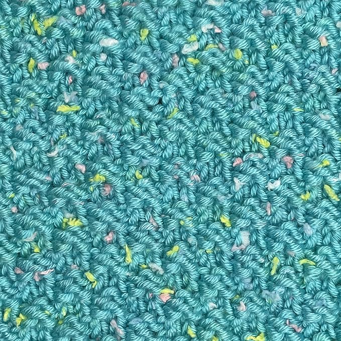 Tweed Twinkles Soft Baby Yarn for Crocheting, 8-Pack (696Yds / 400G), Free Patterns - Acrylic Baby Blanket Knitting Yarn with Flecks - Size 3 DK Light Worsted Weight - Mint Blue