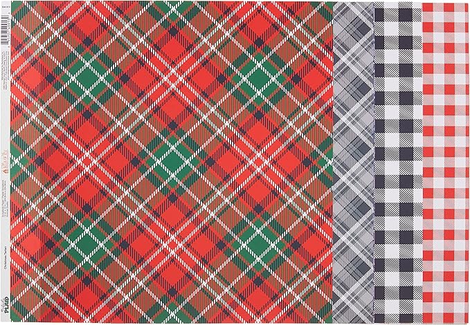 Ella & Viv by Reminisce EAV-928 Ella & Viv Perfectly Plaid Scrapbook Collection Kit Ella & Viv Perfectly Plaid Scrapbook Kit
