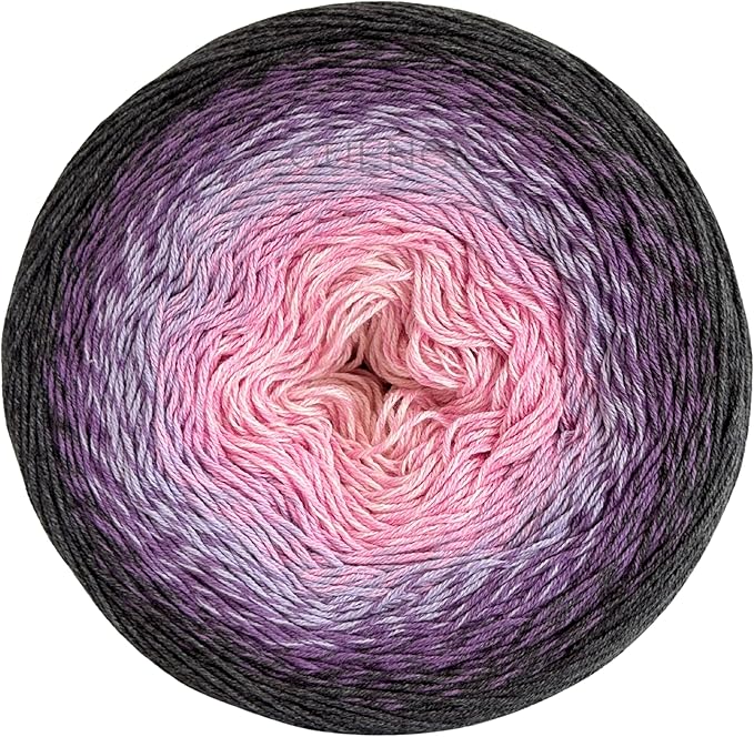 Yarn Art YarnArt Flowers Yarn 55% Cotton 45% Acrylic 250gr 1094yds Multicolor Cotton Yarn Rainbow Crochet Yarn Spring Summer - 1 Fine Sport Skein (276)