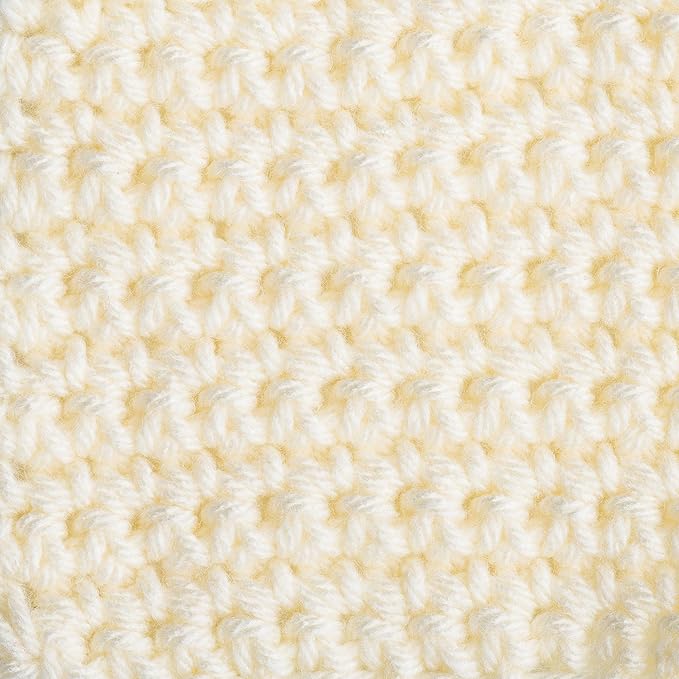 Caron One Pound Solids Yarn, 16oz, Gauge 4 Medium, 100% Acrylic - One Pound Cream - For Crochet, Knitting & Crafting ( 1 Piece )