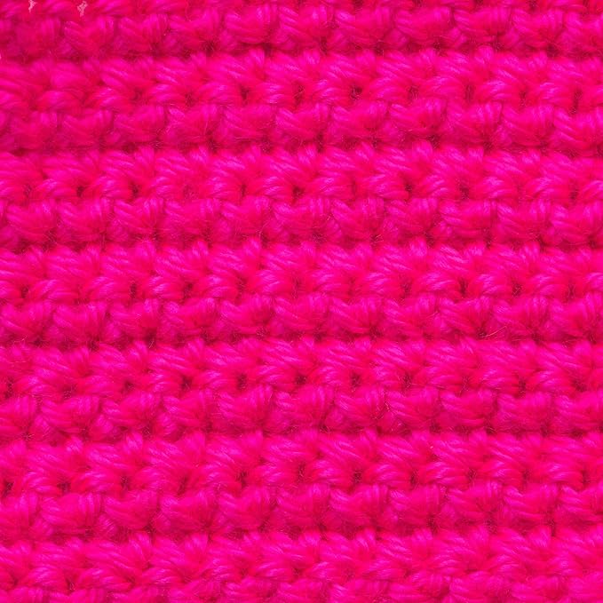 Caron Simply Soft Solids Yarn, 6oz, Gauge 4 Medium, 100% acrylic - Neon Pink - Machine Wash & Dry