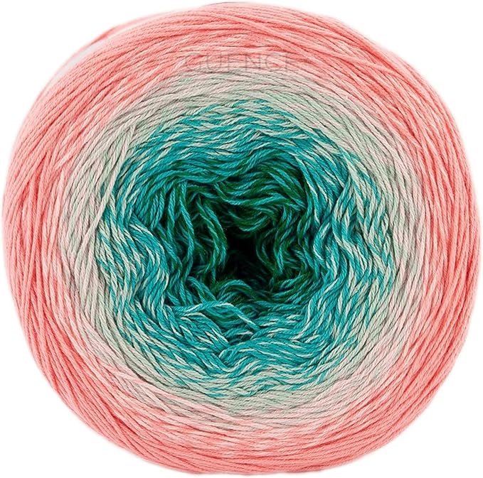 YarnArt Flowers – Gradient Cotton Acrylic Blend, 250g (8.8 oz), 1094 yds, Lightweight Sport Yarn for Crochet, Knitting, Shawls, Summer Projects (292)