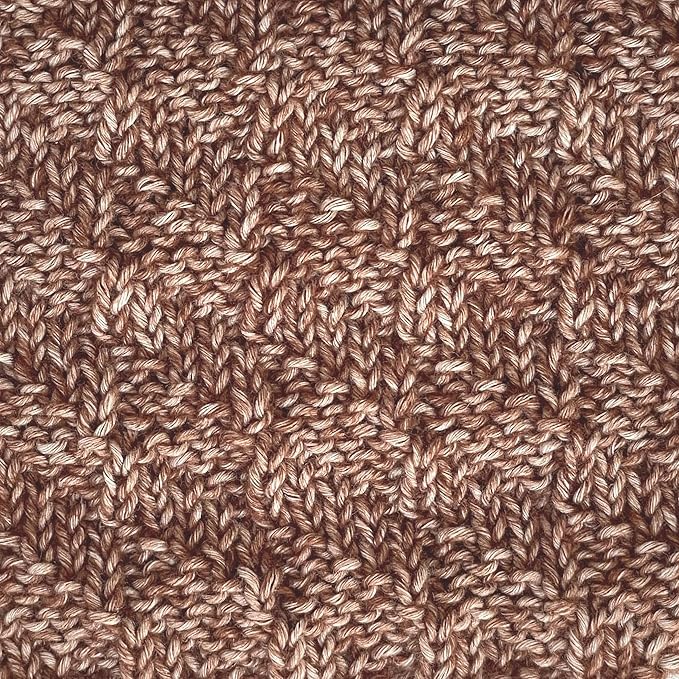 Cotton to The Core Cotton Yarn for Crocheting, 6-Pack (852 Yds / 300G), Free Patterns, Beginners Friendly - Soft Baby Yarn for Knitting - 3 DK Light Worsted Weight - Cocoa Brown